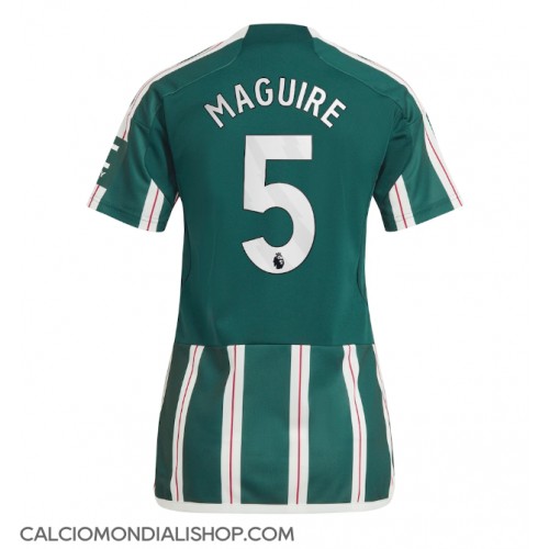 Maglie da calcio Manchester United Harry Maguire #5 Seconda Maglia Femminile 2023-24 Manica Corta